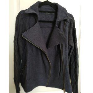 NWOT TCHIBO KNITTED BIKER JACKET (M)